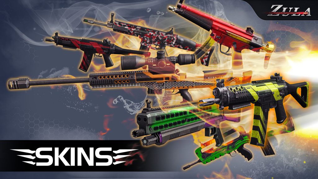 اسلحه های مختلف در بازی زولا